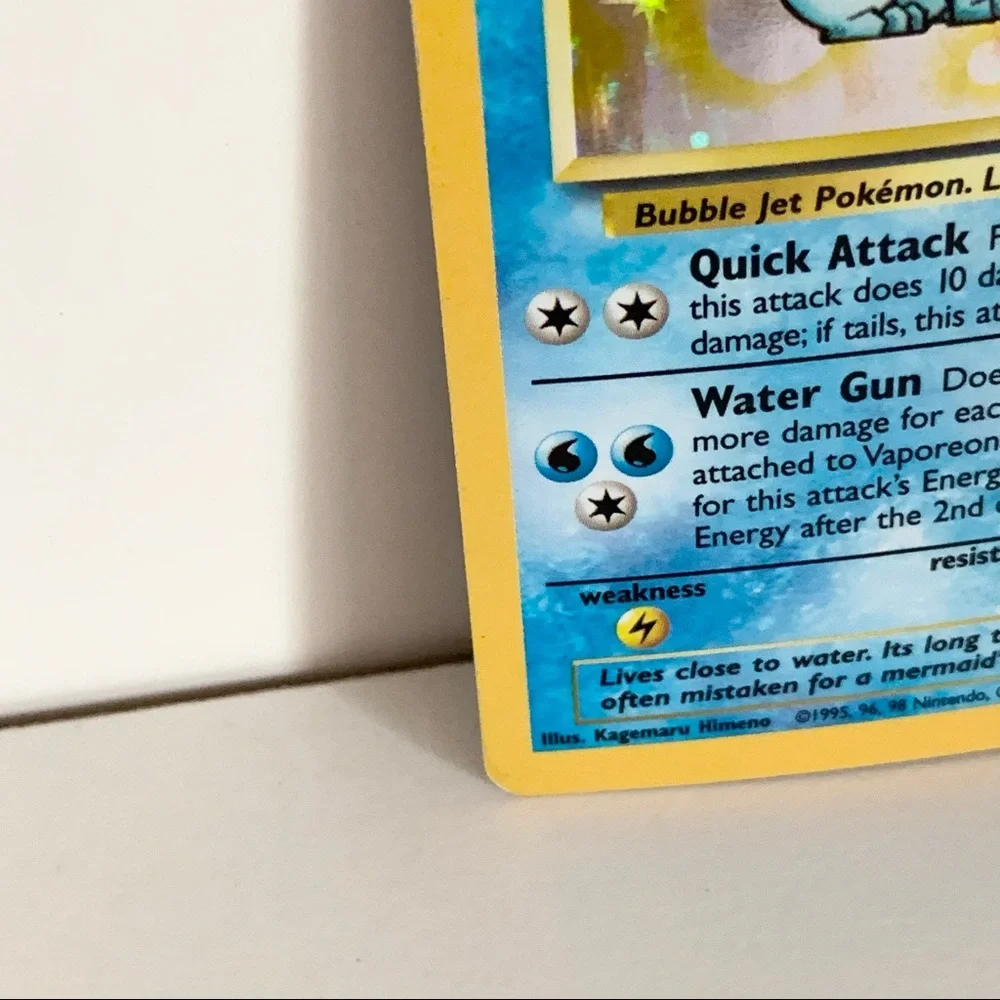 Hold 1999 Vaporeon Jungle Set Unlimited 1/64 Holo